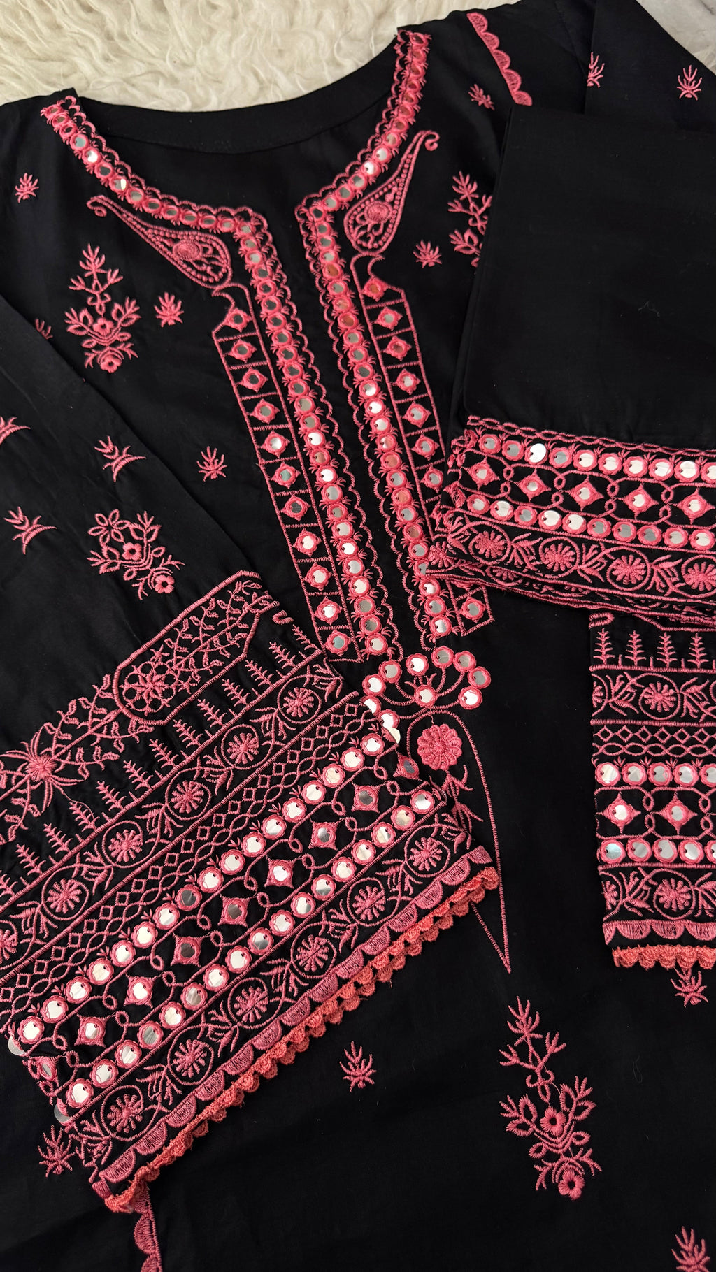 AJAL Embroidered 2 pc set