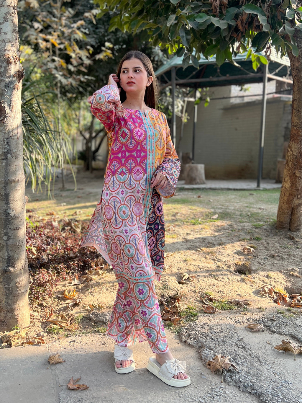 RANG SAAZ poly lawn digital print Co Ords